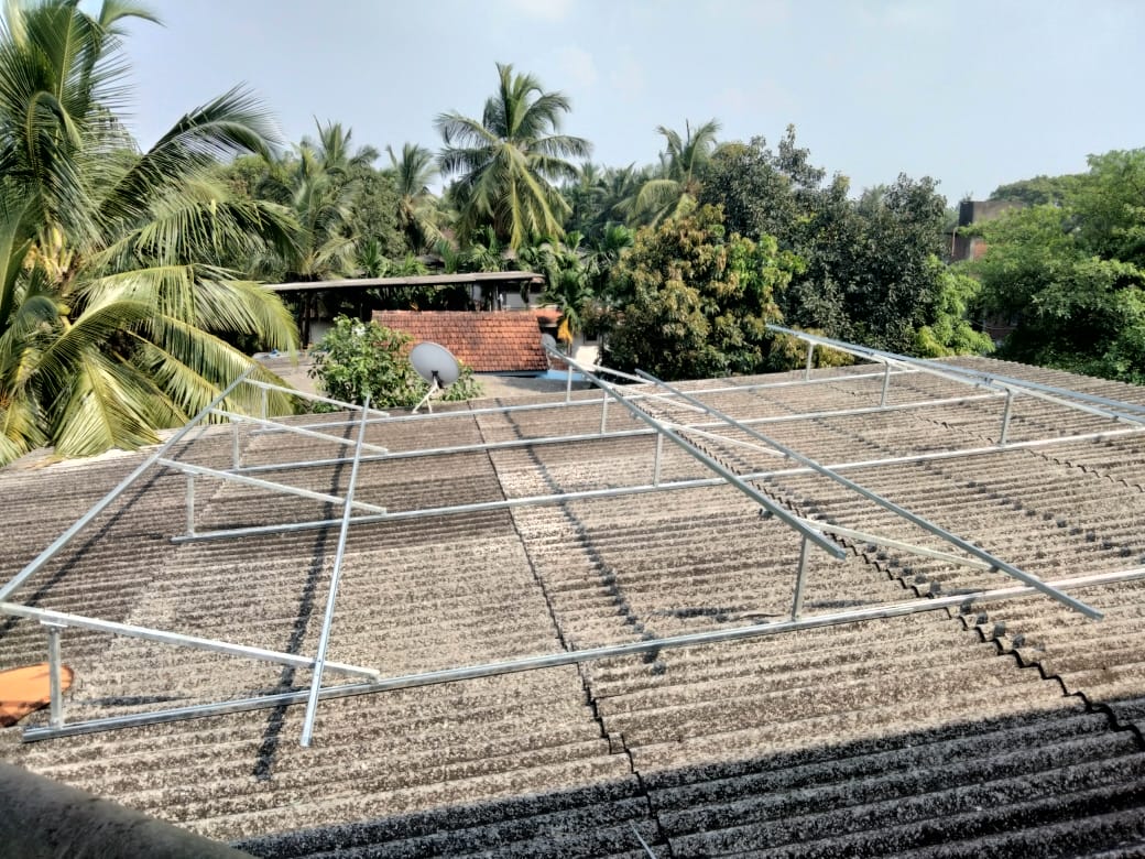 Commercial solar installation